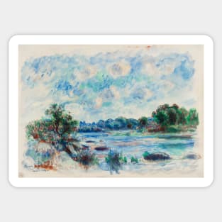 Landscape at Pont–Aven (1892) by Pierre-Auguste Renoir. Sticker